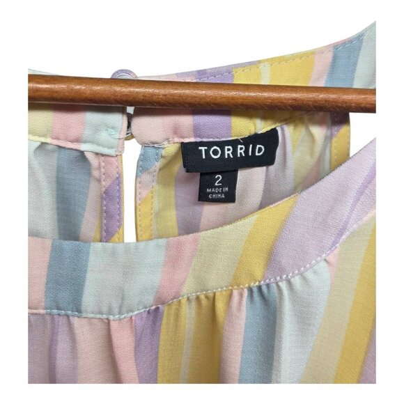 Torrid Gauze Goddess Neck Tank - Picture 6 of 11